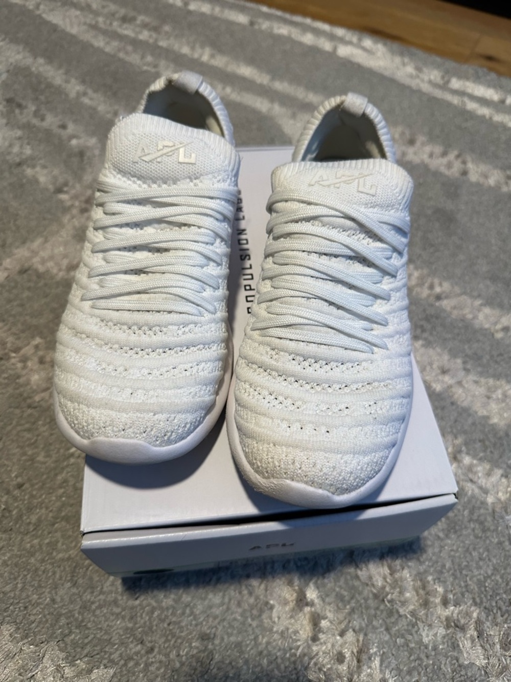 APL Techloom Wave All-White Knit Sneakers